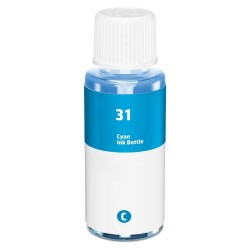 BOUTEILLE D'ENCRE HP31C COMPATIBLE CYAN