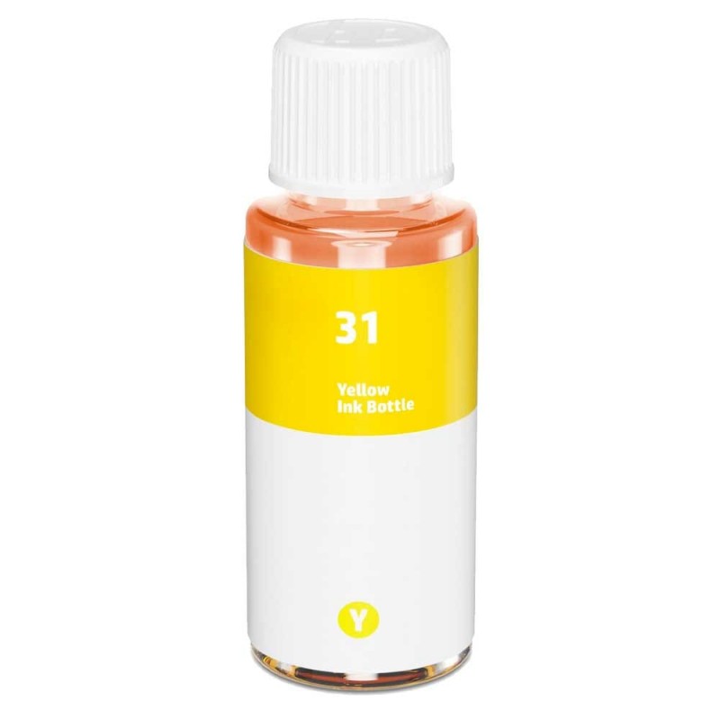 BOUTEILLE D'ENCRE HP31Y COMPATIBLE JAUNE