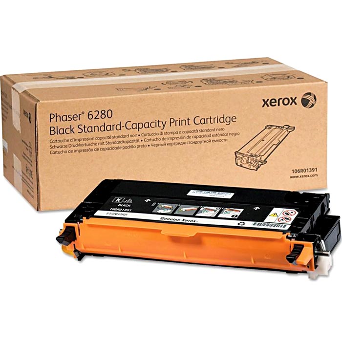 CARTOUCHE DE TONER LASER XEROX 106R01391 ORIGINALE NOIR