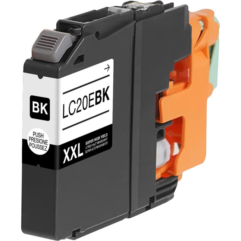 CARTOUCHE JET D'ENCRE BROTHER LC20EBK XXL COMPATIBLE NOIR EXTRA HAUTE CAPACITÉ