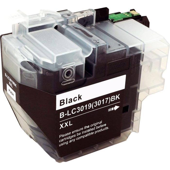 CARTOUCHE JET D'ENCRE BROTHER LC3017BK/LC3019BK XXL COMPATIBLE NOIR