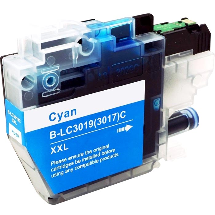 CARTOUCHE JET D'ENCRE BROTHER LC3017C/LC3019C XXL COMPATIBLE CYAN