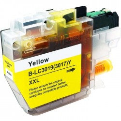 CARTOUCHE JET D'ENCRE BROTHER LC3017Y/LC3019Y XXL COMPATIBLE JAUNE
