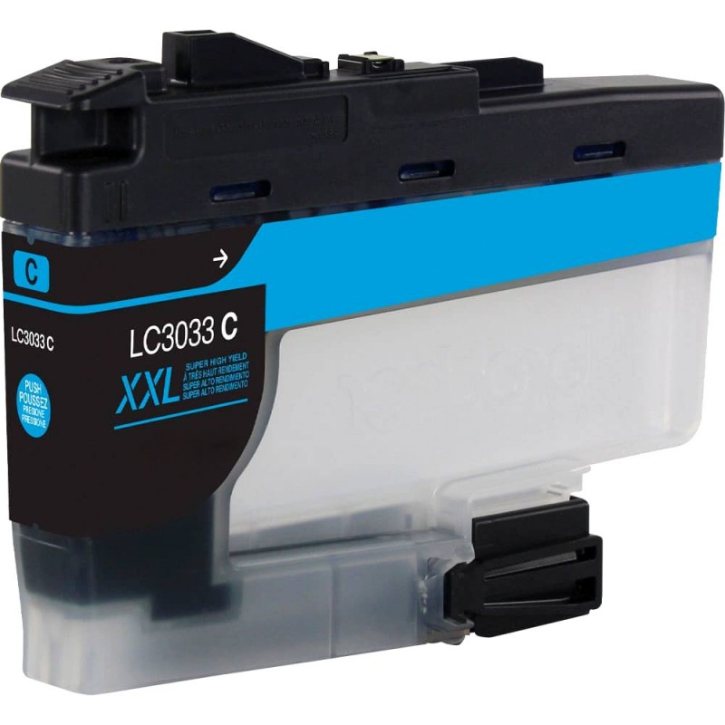 CARTOUCHE JET D'ENCRE BROTHER LC3033C XXL COMPATIBLE CYAN EXTRA HAUTE CAPACITÉ