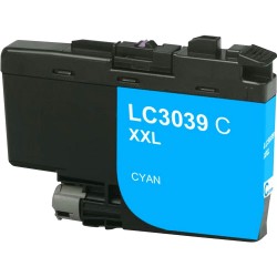CARTOUCHE JET D'ENCRE BROTHER LC3039C XXL COMPATIBLE CYAN ULTRA HAUTE CAPACITÉ