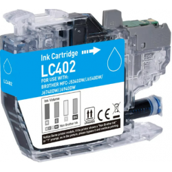 CARTOUCHE JET D'ENCRE BROTHER LC402CXL COMPATIBLE CYAN