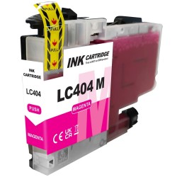 CARTOUCHE JET D'ENCRE BROTHER LC404M COMPATIBLE MAGENTA