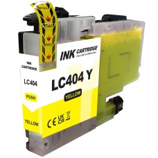 CARTOUCHE JET D'ENCRE BROTHER LC404Y COMPATIBLE  JAUNE