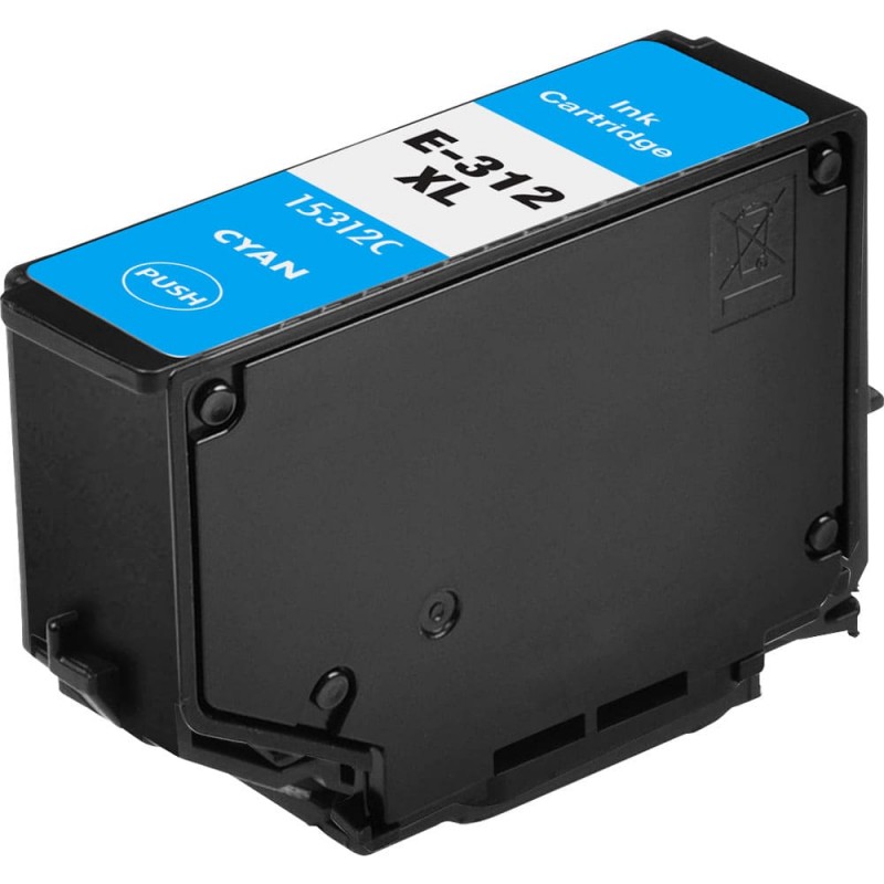 CARTOUCHE JET D'ENCRE EPSON 312 T312XL220 COMPATIBLE CYAN HAUTE CAPACITÉ