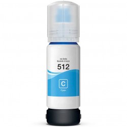 BOUTEILLE D'ENCRE EPSON T512 COMPATIBLE CYAN