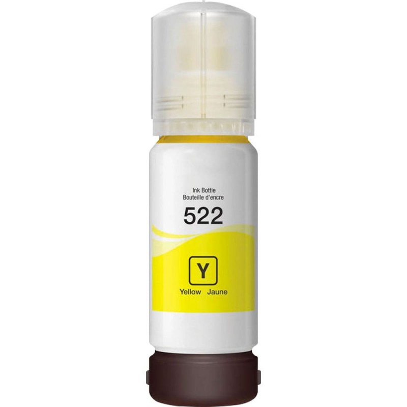 BOUTEILLE D'ENCRE EPSON T522 COMPATIBLE JAUNE