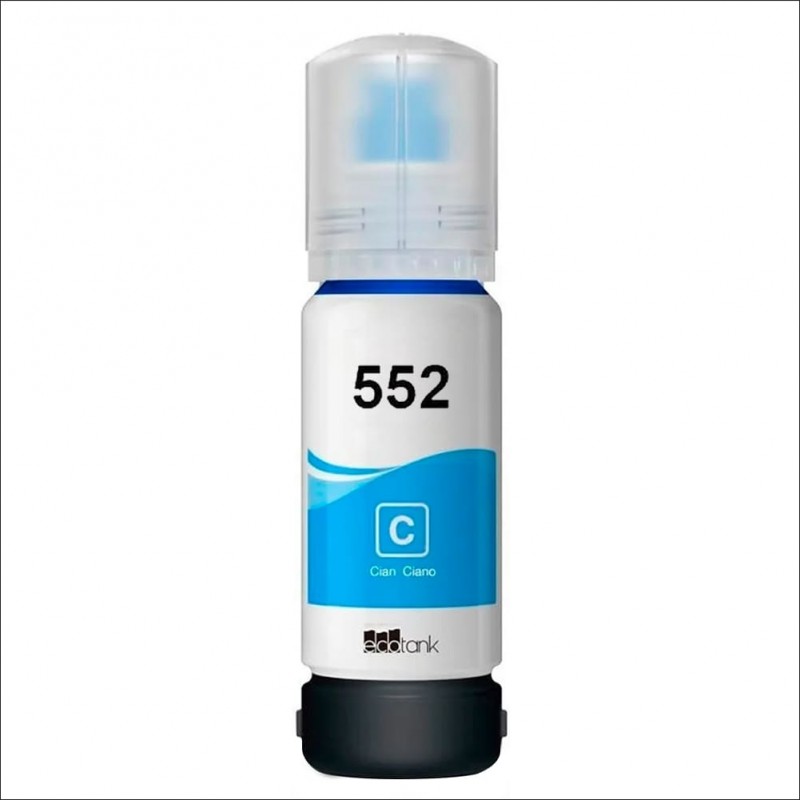BOUTEILLE D'ENCRE EPSON T552 COMPATIBLE CYAN