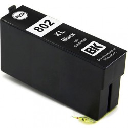 CARTOUCHE JET D'ENCRE EPSON 802 T802XL120 COMPATIBLE NOIR HAUTE CAPACITÉ