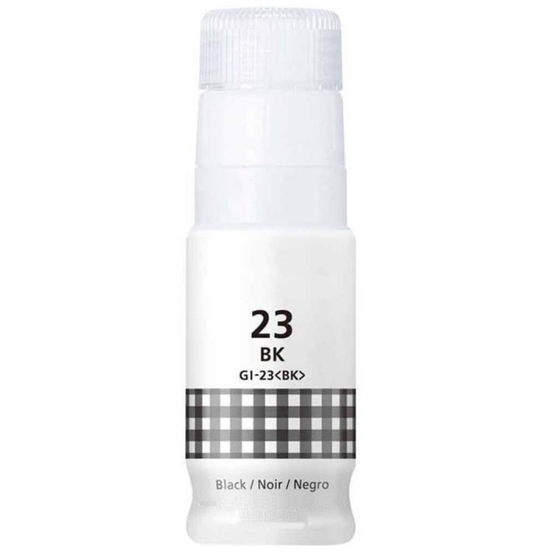 BOUTEILLE D'ENCRE CANON GI-23BK COMPATIBLE NOIR