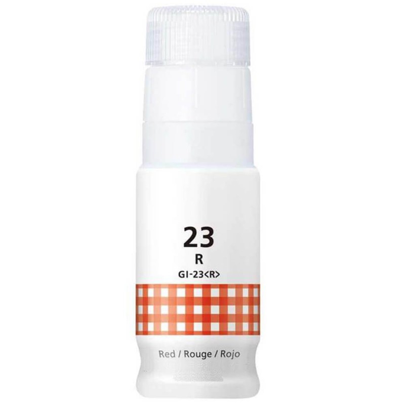 BOUTEILLE D'ENCRE CANON GI-23R COMPATIBLE ROUGE