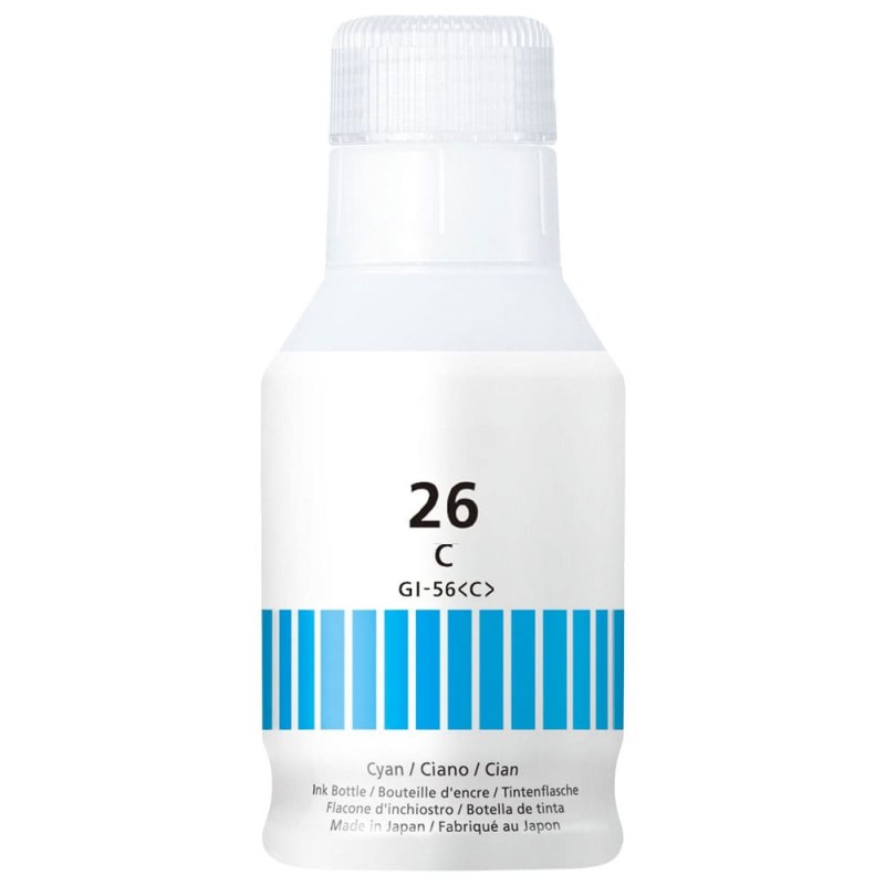 BOUTEILLE D'ENCRE CANON GI-26C COMPATIBLE CYAN