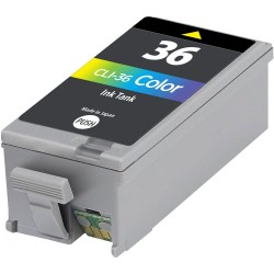 CARTOUCHE JET D'ENCRE CANON CLI-36C COMPATIBLE COULEUR