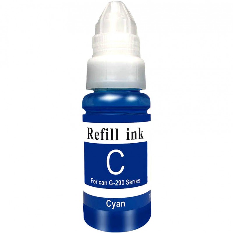 BOUTEILLE D'ENCRE CANON GI-290C COMPATIBLE CYAN POUR IMPRIMANTE MEGATANK