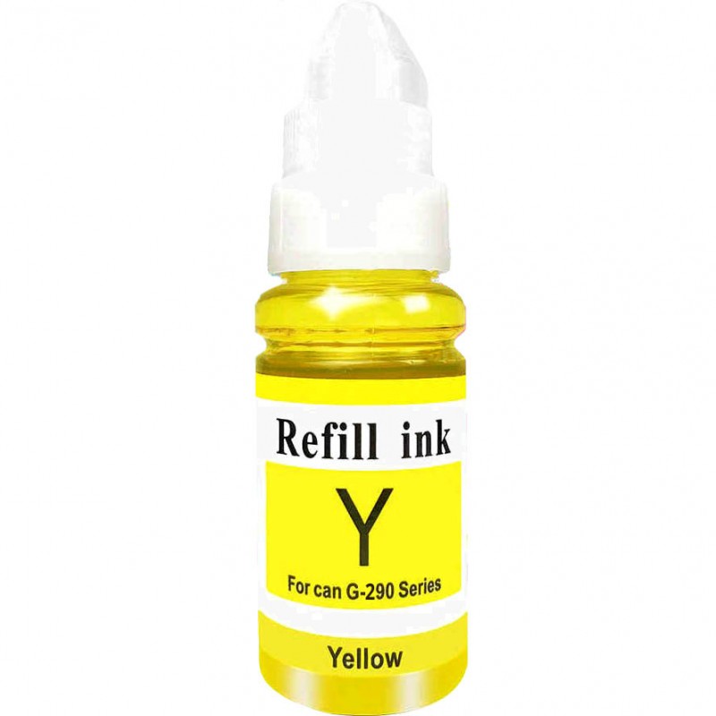 BOUTEILLE D'ENCRE CANON GI-290Y COMPATIBLE JAUNE POUR IMPRIMANTE MEGATANK