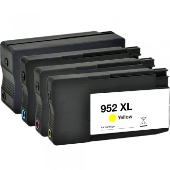 COMBO HP952XL BK/C/M/Y RECYCLED INKJET BLACK/C/M/Y CARTRIDGE
