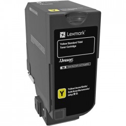 CARTOUCHE DE TONER LASER LEXMARK 74C0S40 ORIGINALE JAUNE