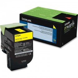 CARTOUCHE DE TONER LASER LEXMARK 78C1XY0 ORIGINALE XL JAUNE