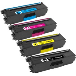 ENSEMBLE COMBO DE CARTOUCHE TONER LASER BROTHER TN339 BK/C/M/Y RECYCLÉE NOIR/CYAN/MAGENTA/JAUNE HAUTE CAPACITÉ
