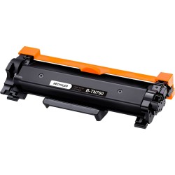 CARTOUCHE DE TONER LASER BROTHER TN760 RECYCLÉE NOIR