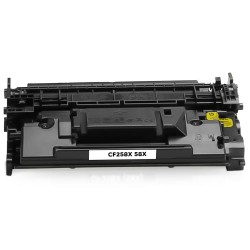 CARTOUCHE DE TONER LASER HP58X CF258X RECYCLÉE NOIR HAUTE CAPACTITÉ (SANS NIVEAU D'ENCRE)