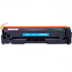 CARTOUCHE DE TONER LASER HP202X CF501X RECYCLÉE CYAN GRANDE CAPACITÉ