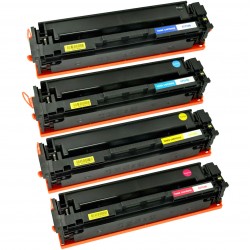 ENSEMBLE COMBO DE CARTOUCHE TONER LASER HP204A BK/C/M/Y COMPATIBLE NOIR/CYAN/MAGENTA/JAUNE