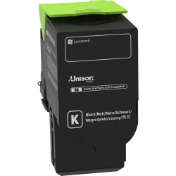 CARTOUCHE DE TONER LASER LEXMARK 78C10K0 RECYCLÉE NOIR