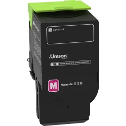 CARTOUCHE DE TONER LASER LEXMARK 78C10M0 RECYCLÉE MAGENTA