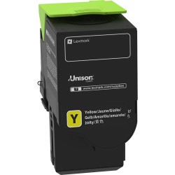 CARTOUCHE DE TONER LASER LEXMARK 78C10Y0 RECYCLÉE JAUNE