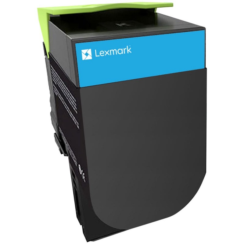 CARTOUCHE DE TONER LASER LEXMARK 78C1XC0 RECYCLÉE CYAN GRANDE CAPACITÉ