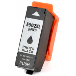 CARTOUCHE JET D'ENCRE EPSON 302XL T302XL120 COMPATIBLE PHOTO NOIR