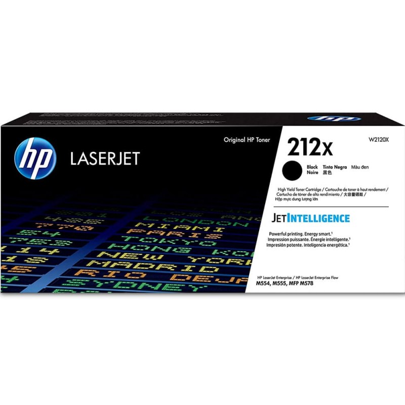 CARTOUCHE DE TONER LASER HP212X W2120X ORIGINALE NOIR GRANDE CAPACITÉ