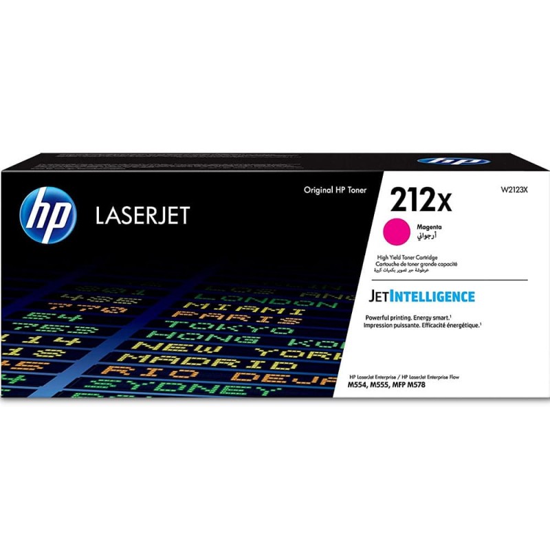 CARTOUCHE DE TONER LASER HP212X W2123X ORIGINALE MAGENTA GRANDE CAPACITÉ
