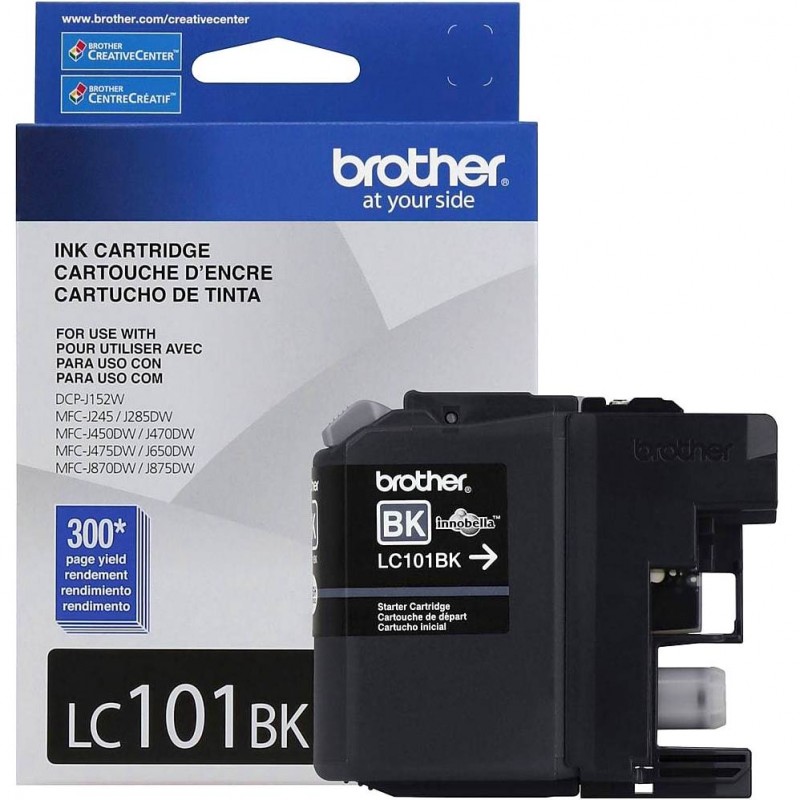 CARTOUCHE JET D'ENCRE BROTHER LC101BK ORIGINALE NOIR