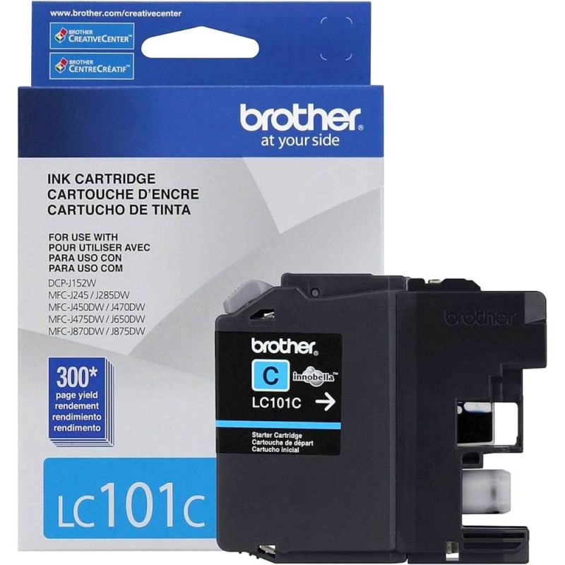 CARTOUCHE JET D'ENCRE BROTHER LC101C ORIGINALE CYAN