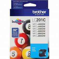 CARTOUCHE JET D'ENCRE BROTHER LC201C ORIGINALE CYAN