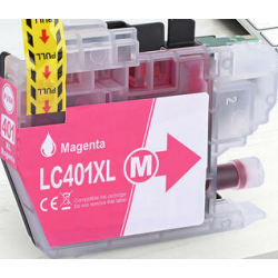 CARTOUCHE JET D'ENCRE BROTHER LC401MXL COMPATIBLE MAGENTA