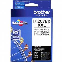 CARTOUCHE JET D'ENCRE BROTHER LC207BK ORIGINALE NOIR
