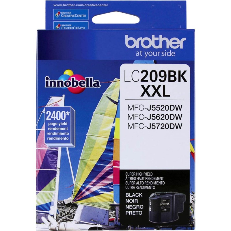 CARTOUCHE JET D'ENCRE BROTHER LC209BK ORIGINALE NOIR