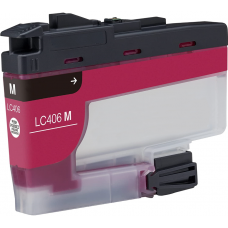 CARTOUCHE JET D'ENCRE BROTHER LC406M COMPATIBLE MAGENTA