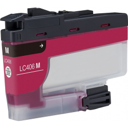 CARTOUCHE JET D'ENCRE BROTHER LC406M COMPATIBLE MAGENTA