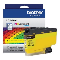 CARTOUCHE JET D'ENCRE BROTHER LC406XLY ORIGINALE JAUNE HAUTE CAPACITÉ