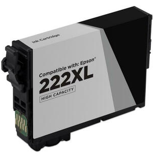 CARTOUCHE JET D'ENCRE EPSON 222XL T222120XL-S COMPATIBLE NOIR HAUTE CAPACITÉ