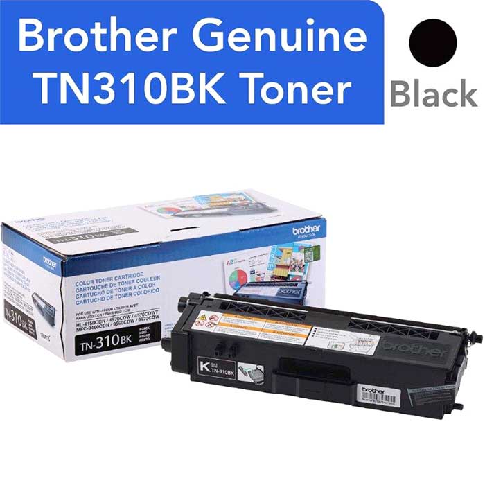 CARTOUCHE DE TONER LASER BROTHER TN310BK ORIGINALE NOIR