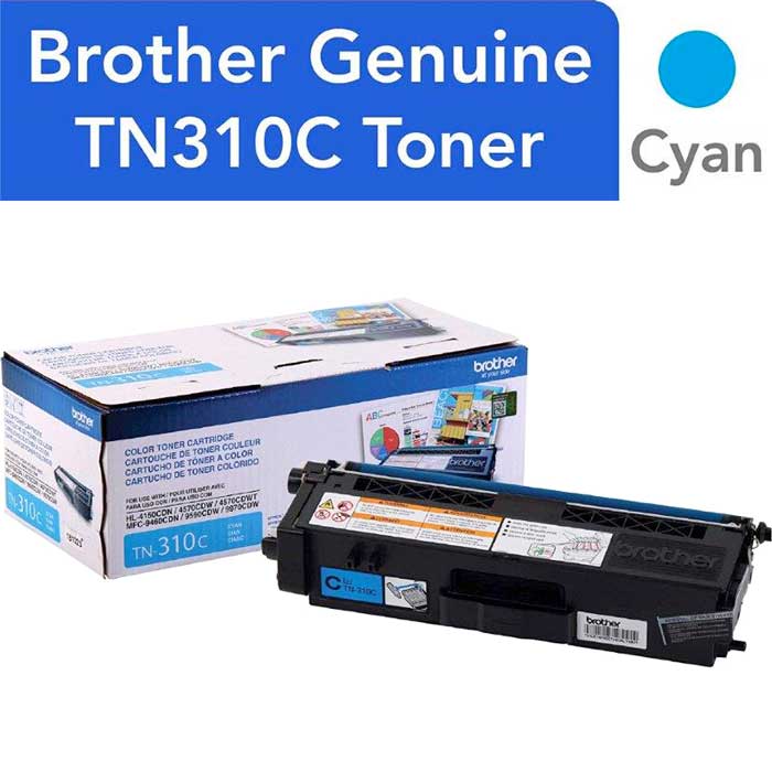 CARTOUCHE DE TONER LASER BROTHER TN310C ORIGINALE CYAN
